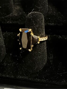 Bomb Party Sparkling Reflections OG Ring Size 6 on Gold Plating